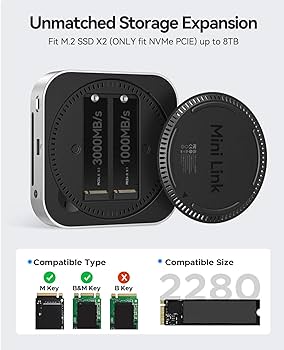 Amazon.com: ORICO MiniLink 40Gbps Mac mini M4 Dock, USB4